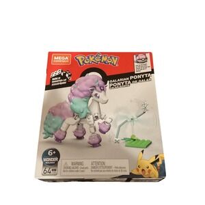 Mega Construx‎ Pokemon Galarian Ponyta Building Set 64 Pieces GYG96 New